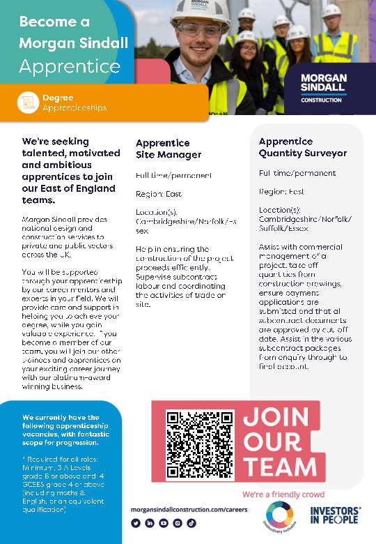 Morgan Sindall apprenticeships